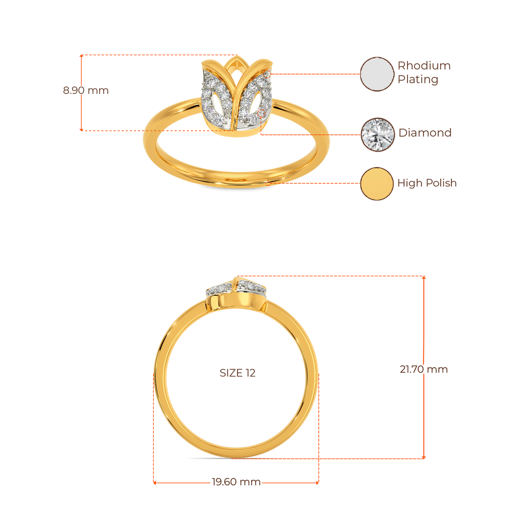 Tulip Daze Diamond Rings