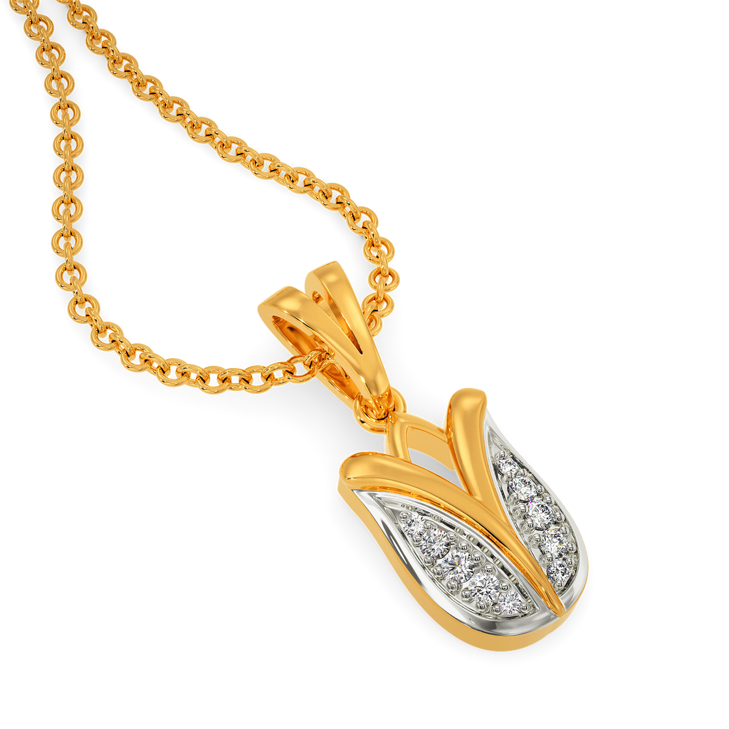 Tulip Daze Diamond Pendants