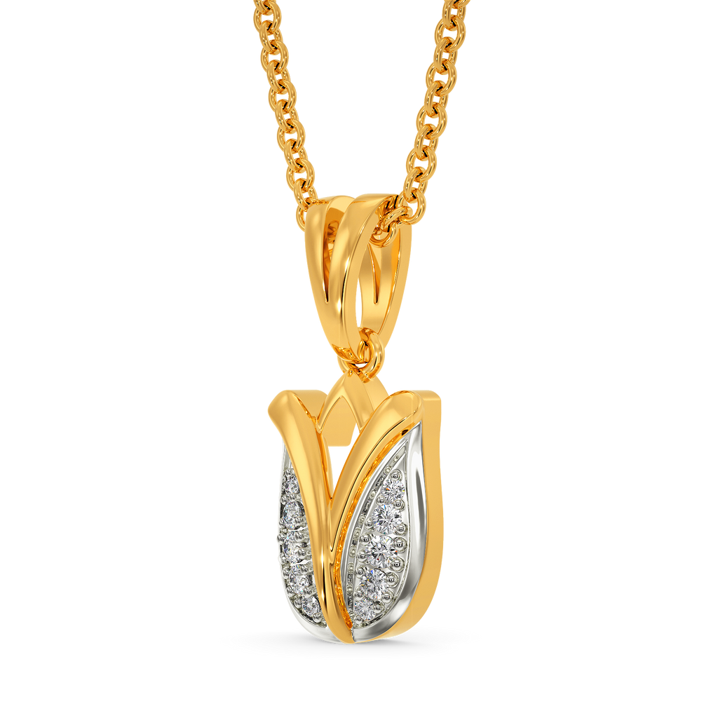Tulip Daze Diamond Pendants