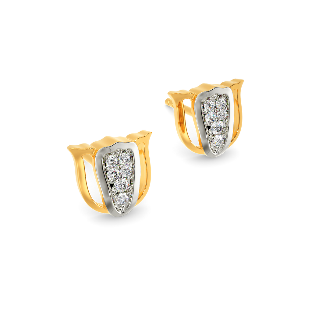 Tulip Saga Diamond Earrings
