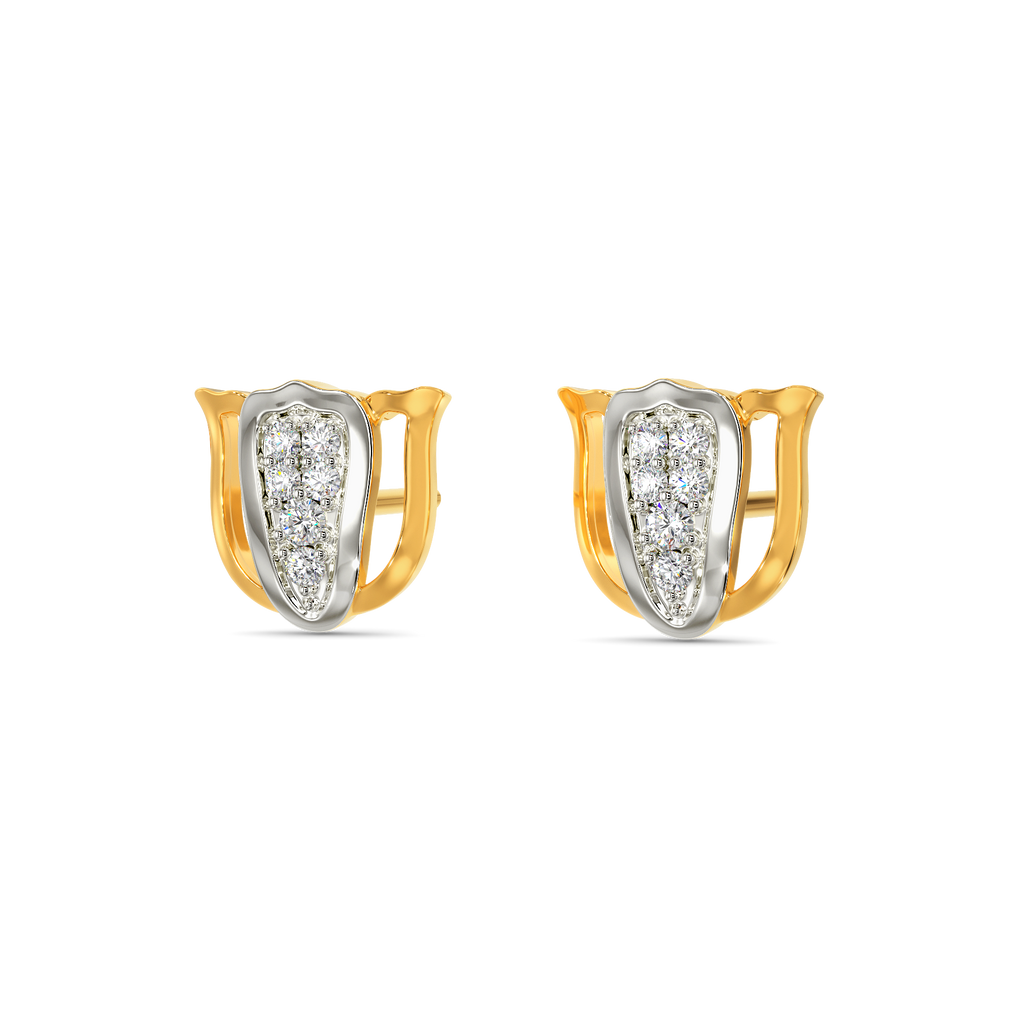 Tulip Saga Diamond Earrings