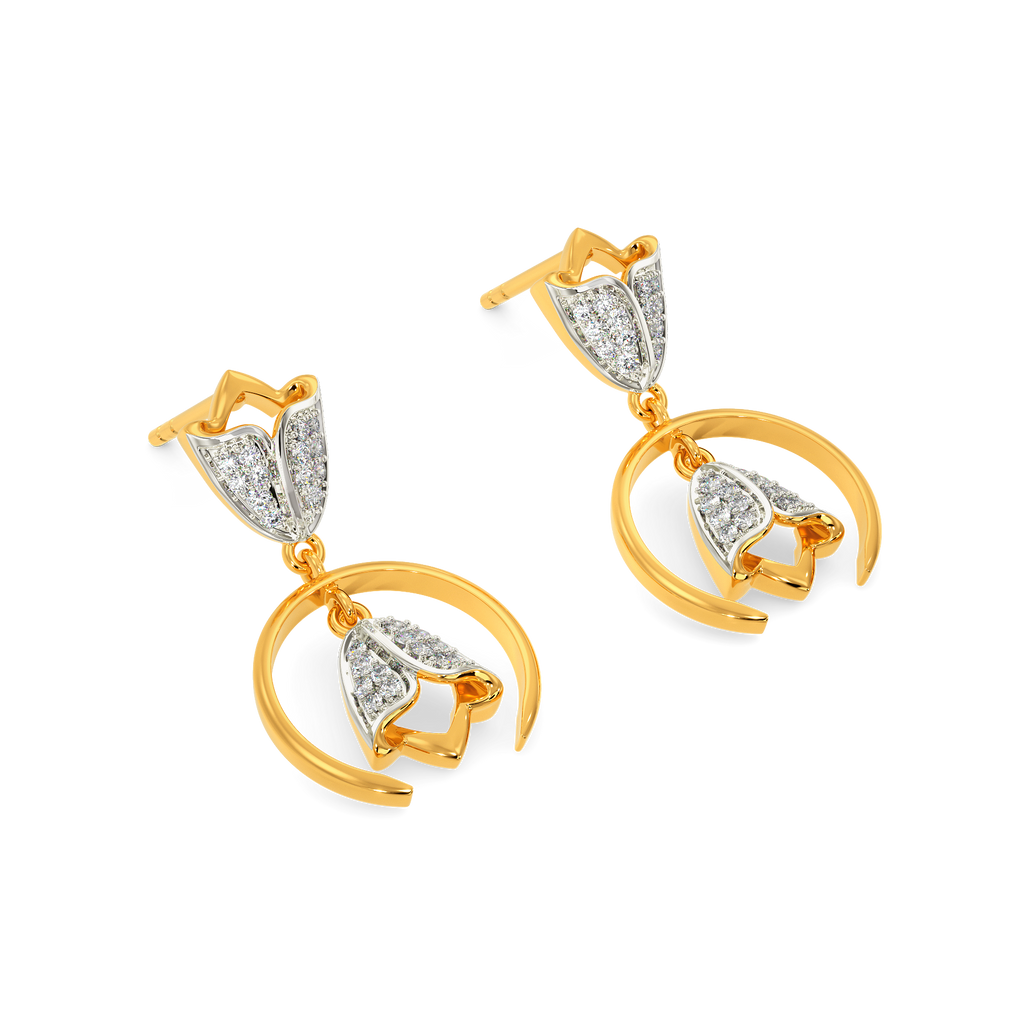 Tune To Tulips Diamond Earrings