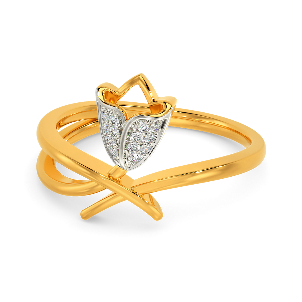 Tune To Tulips Diamond Rings
