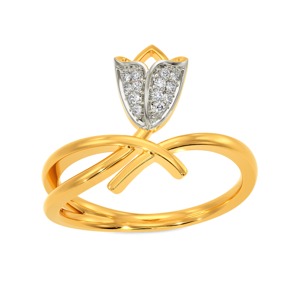 Tune To Tulips Diamond Rings