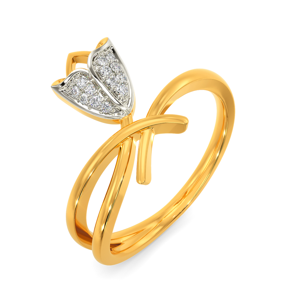 Tune To Tulips Diamond Rings