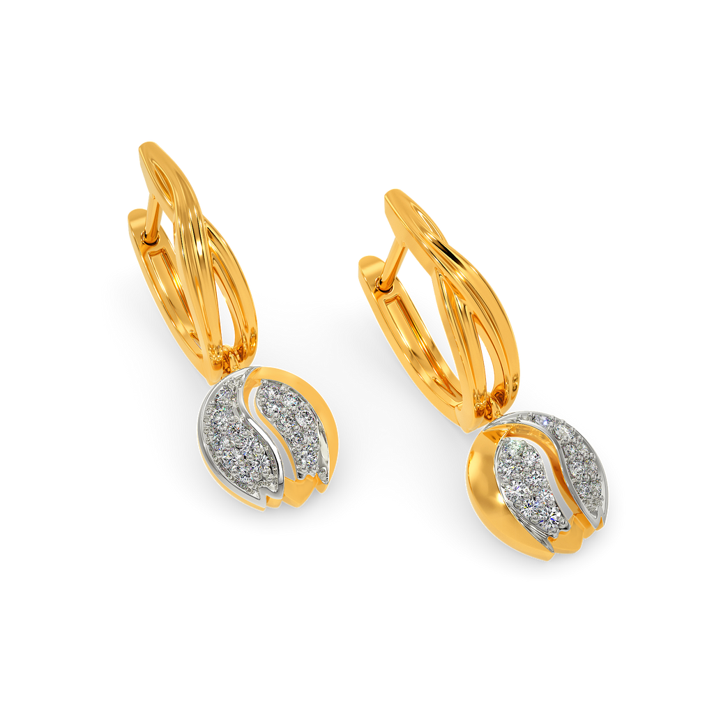 Tiptoe Through Tulips Diamond Earrings