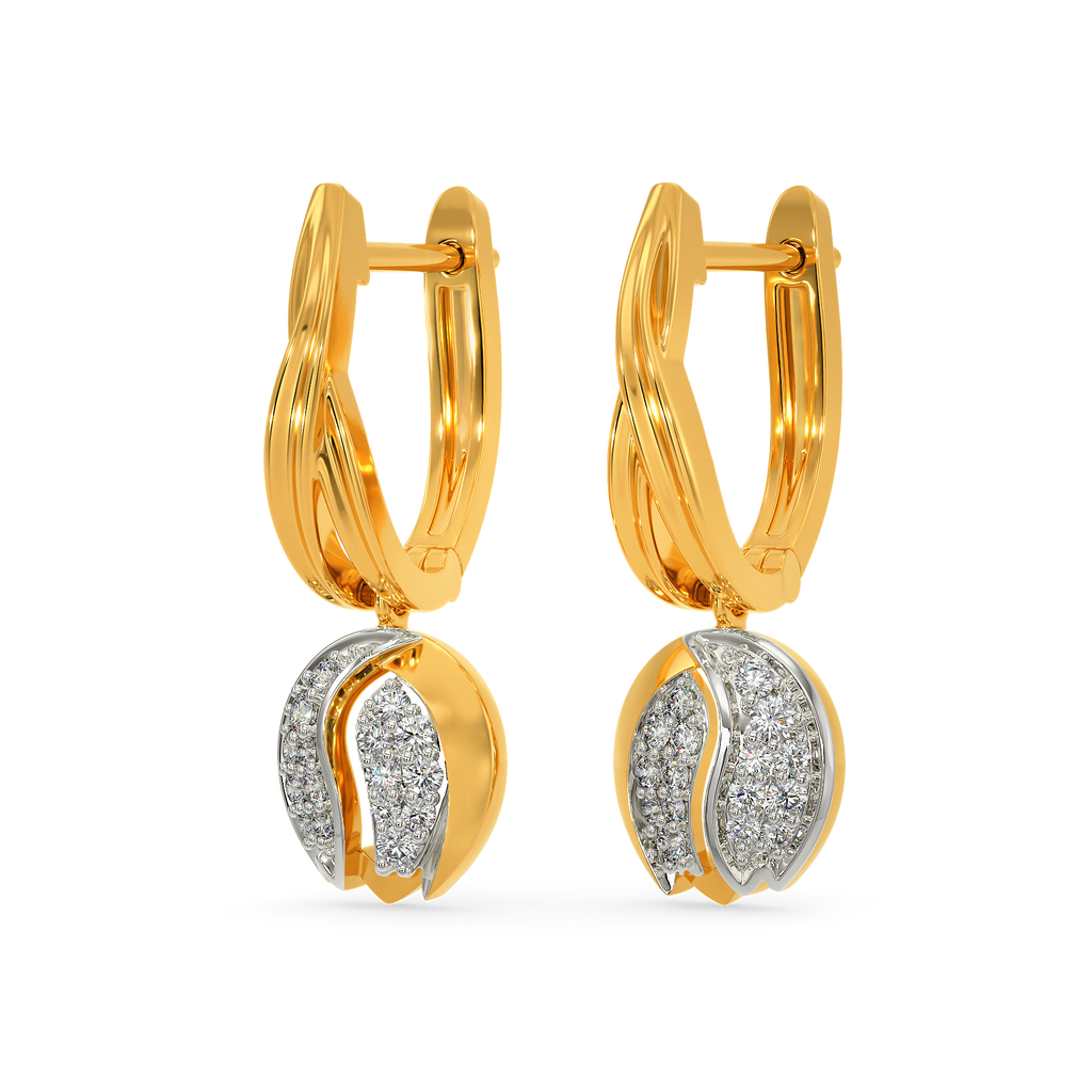 Tiptoe Through Tulips Diamond Earrings