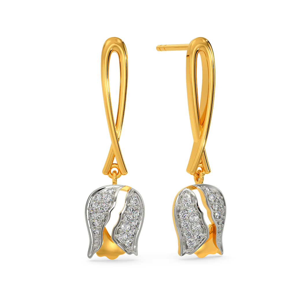 Tulip Essence Diamond Earrings