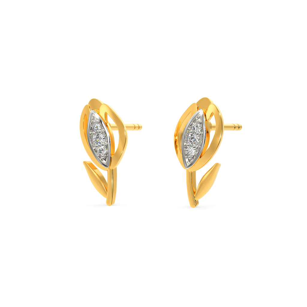 Love Is Tulips Diamond Earrings