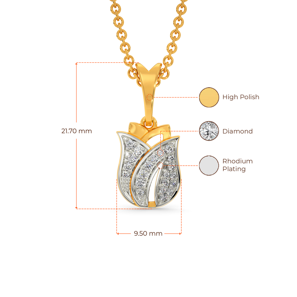 Just Tulips Diamond Pendants