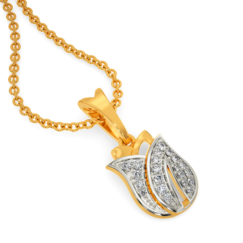 Just Tulips Diamond Pendants