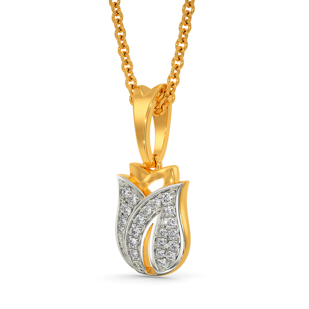 Just Tulips Diamond Pendants