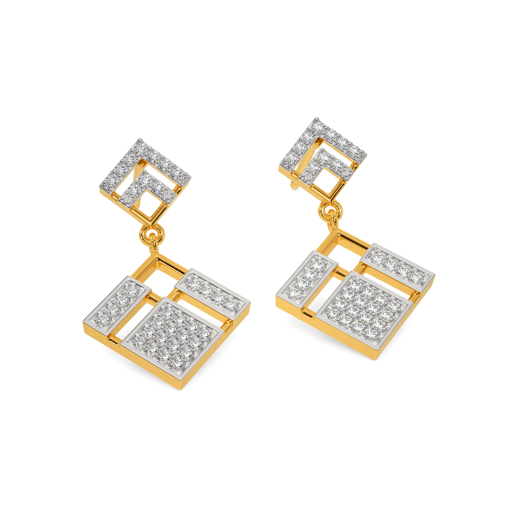 Tweed Mania Diamond Earrings