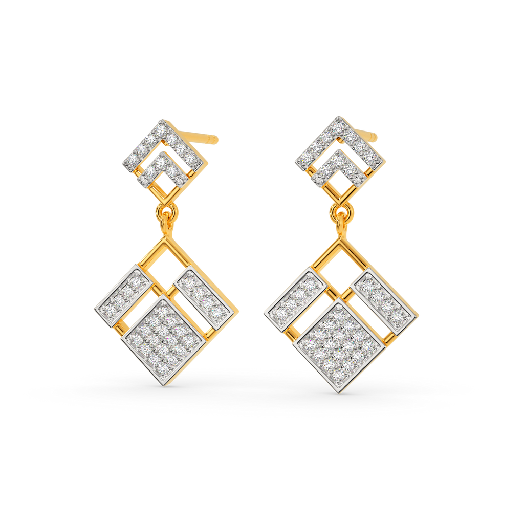 Tweed Mania Diamond Earrings