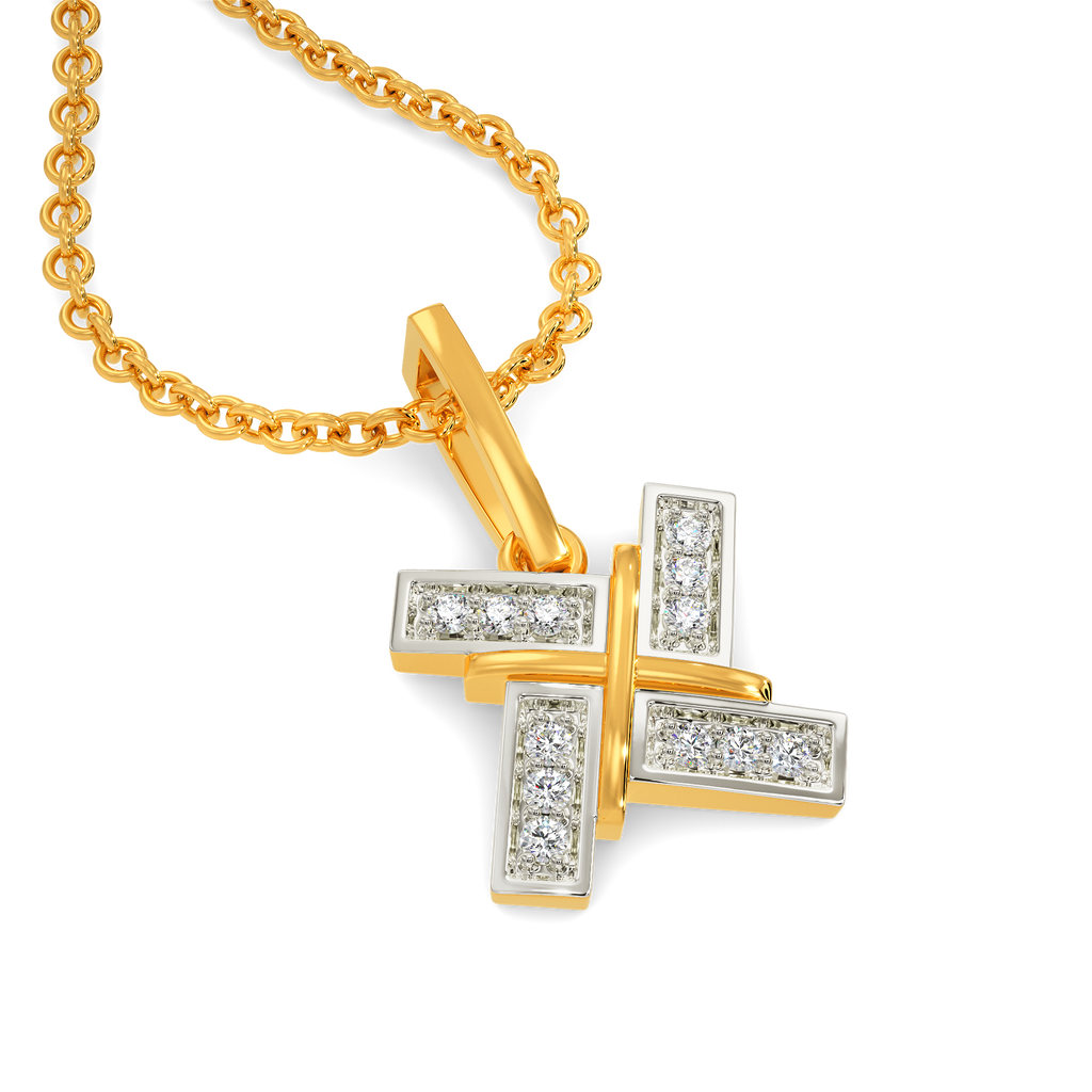 Tell A Tweed Diamond Pendants