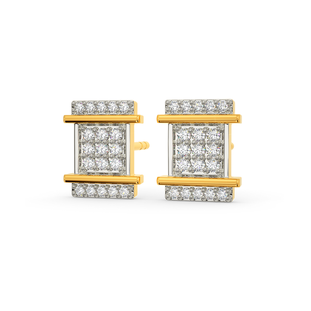 In A Tweed Mood Diamond Earrings