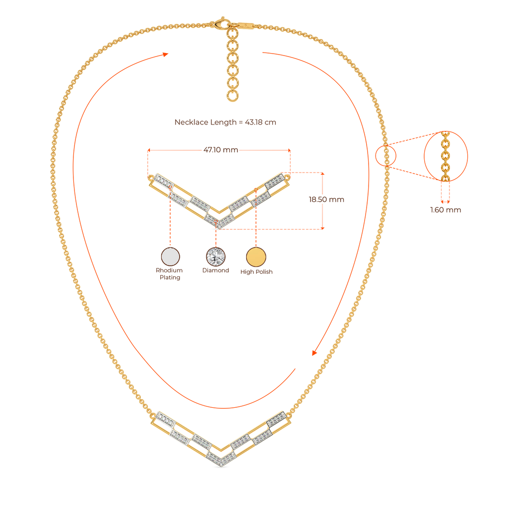Tweed Weave Diamond Necklaces