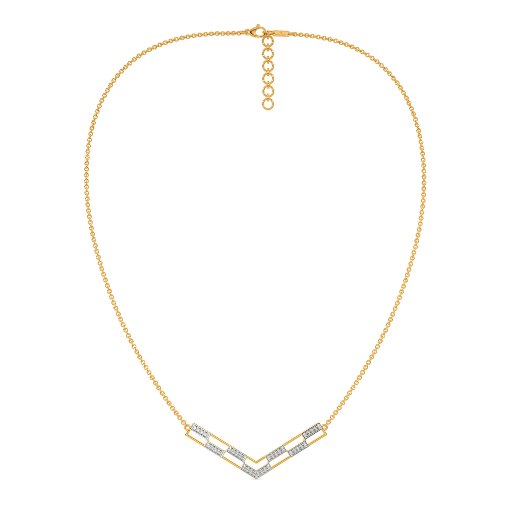 Tweed Weave Diamond Necklaces