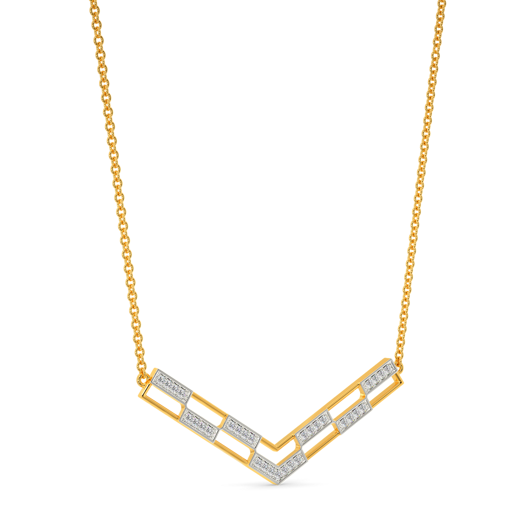 Tweed Weave Diamond Necklaces
