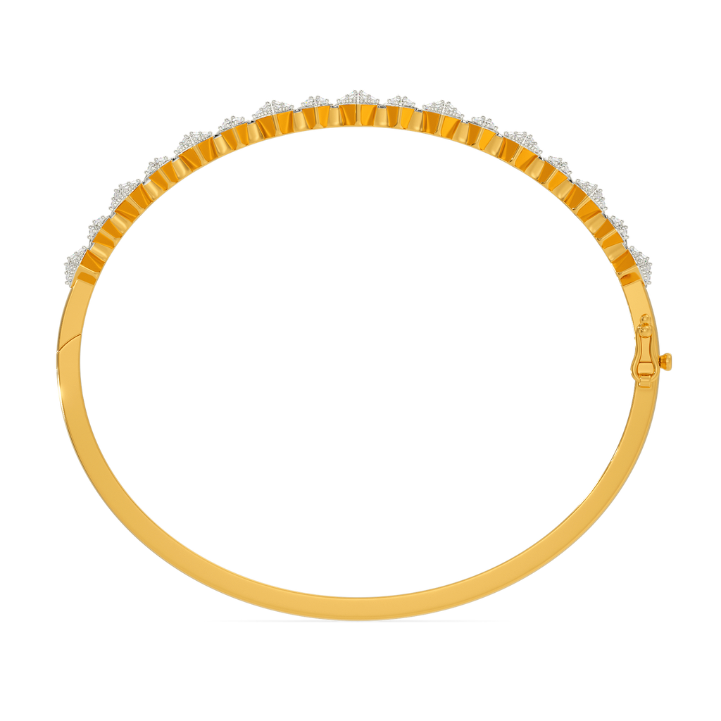 Frosted Spikes Diamond Bangles