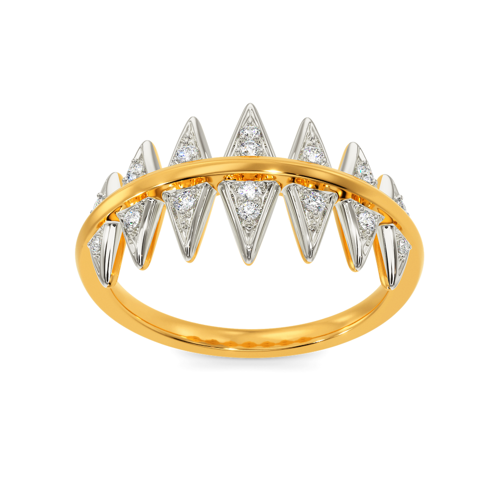 Rock Spike Diamond Rings