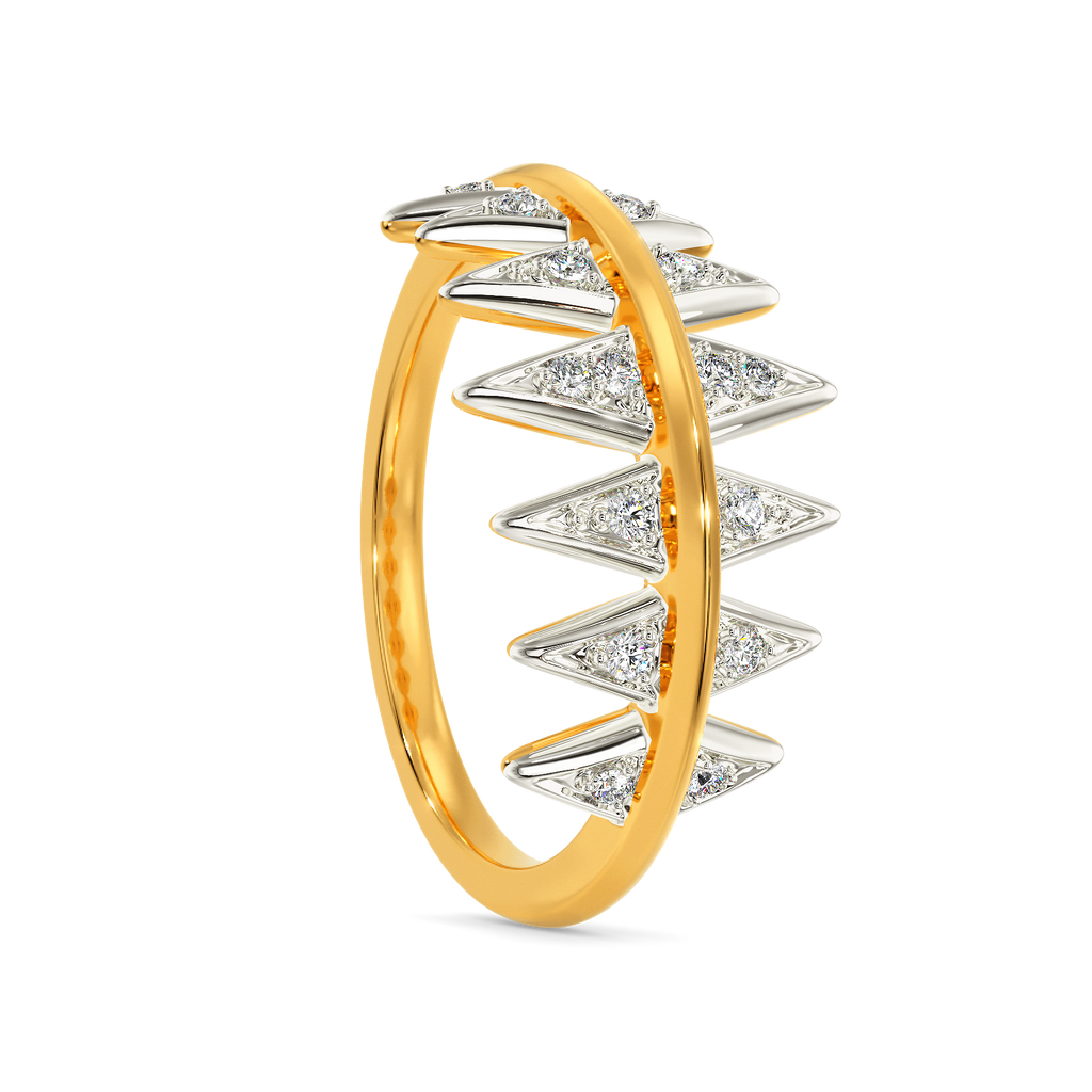 Rock Spike Diamond Rings