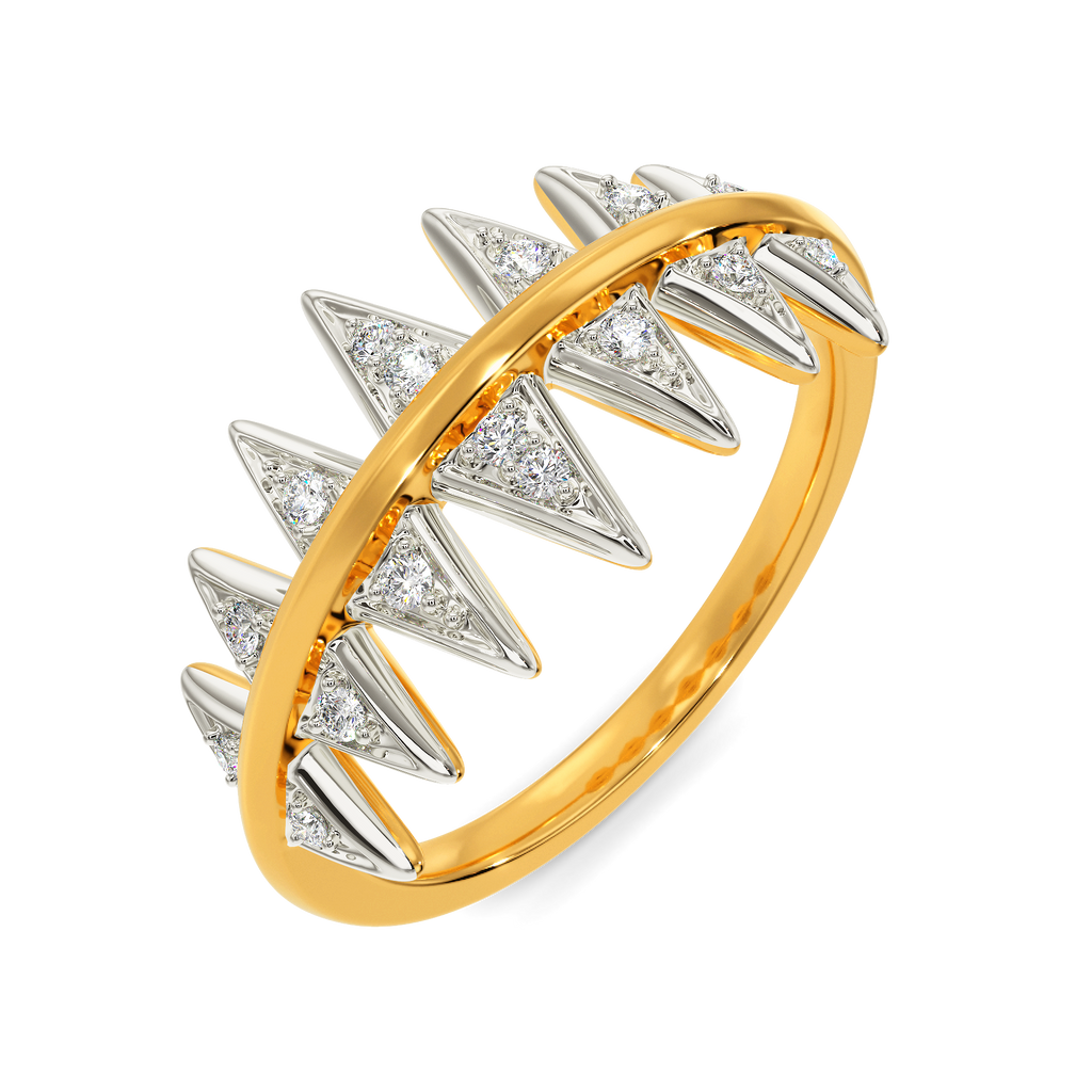 Rock Spike Diamond Rings