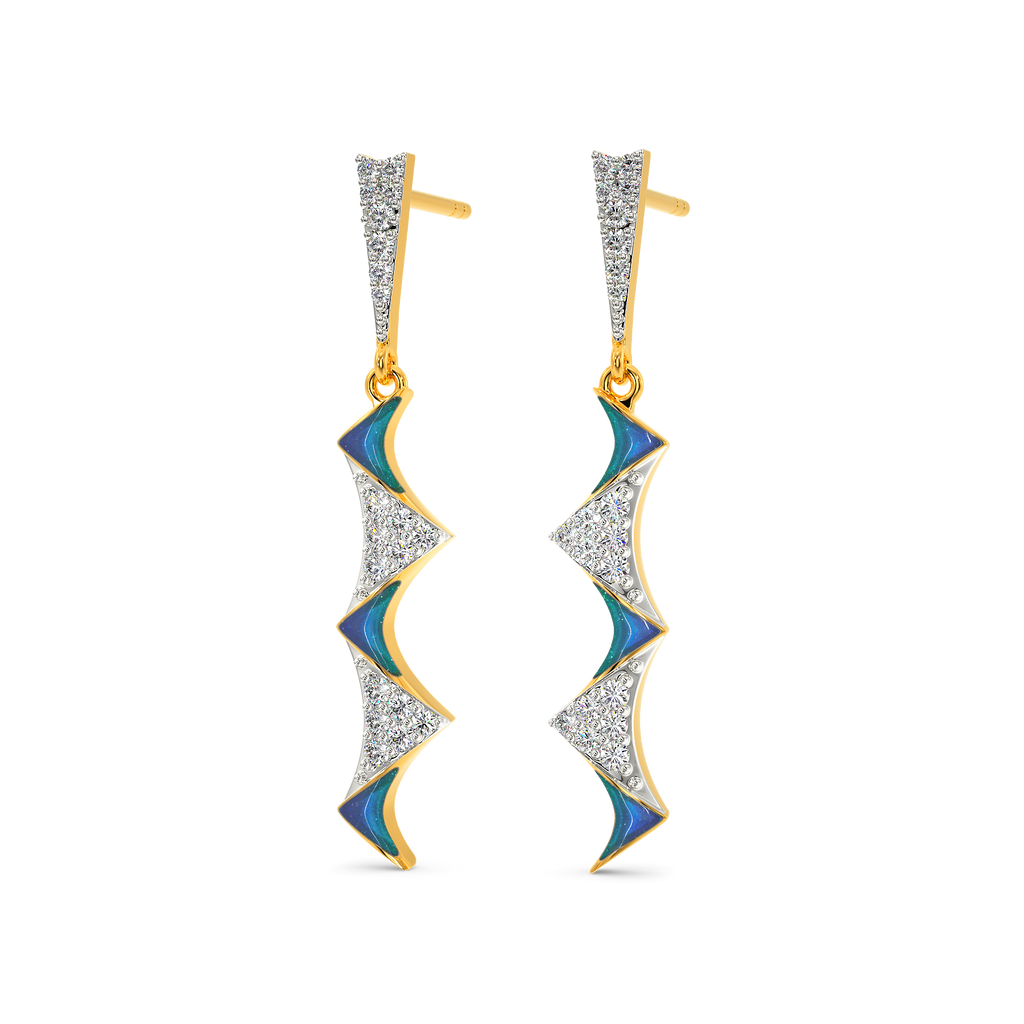 Alien Atomy Diamond Earrings