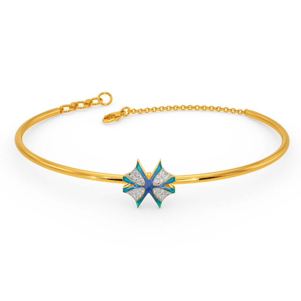 In A Blue Fantasy World Diamond Bangles