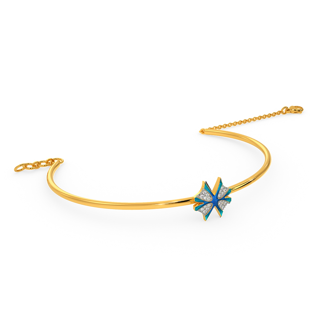 In A Blue Fantasy World Diamond Bangles