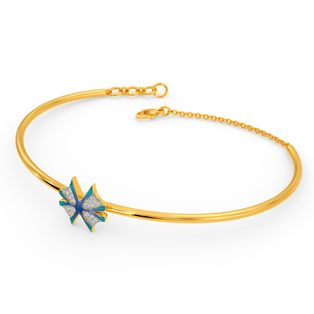 In A Blue Fantasy World Diamond Bangles