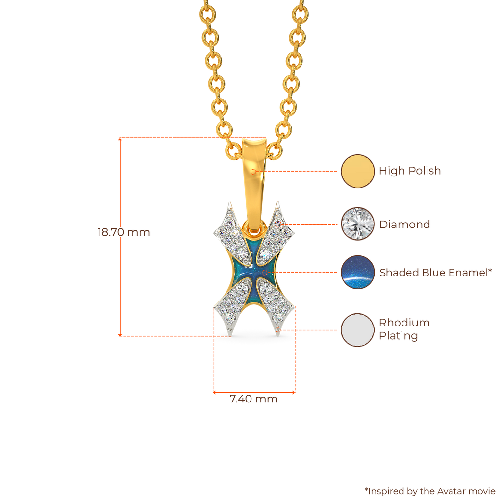In A Blue Fantasy World Diamond Pendants