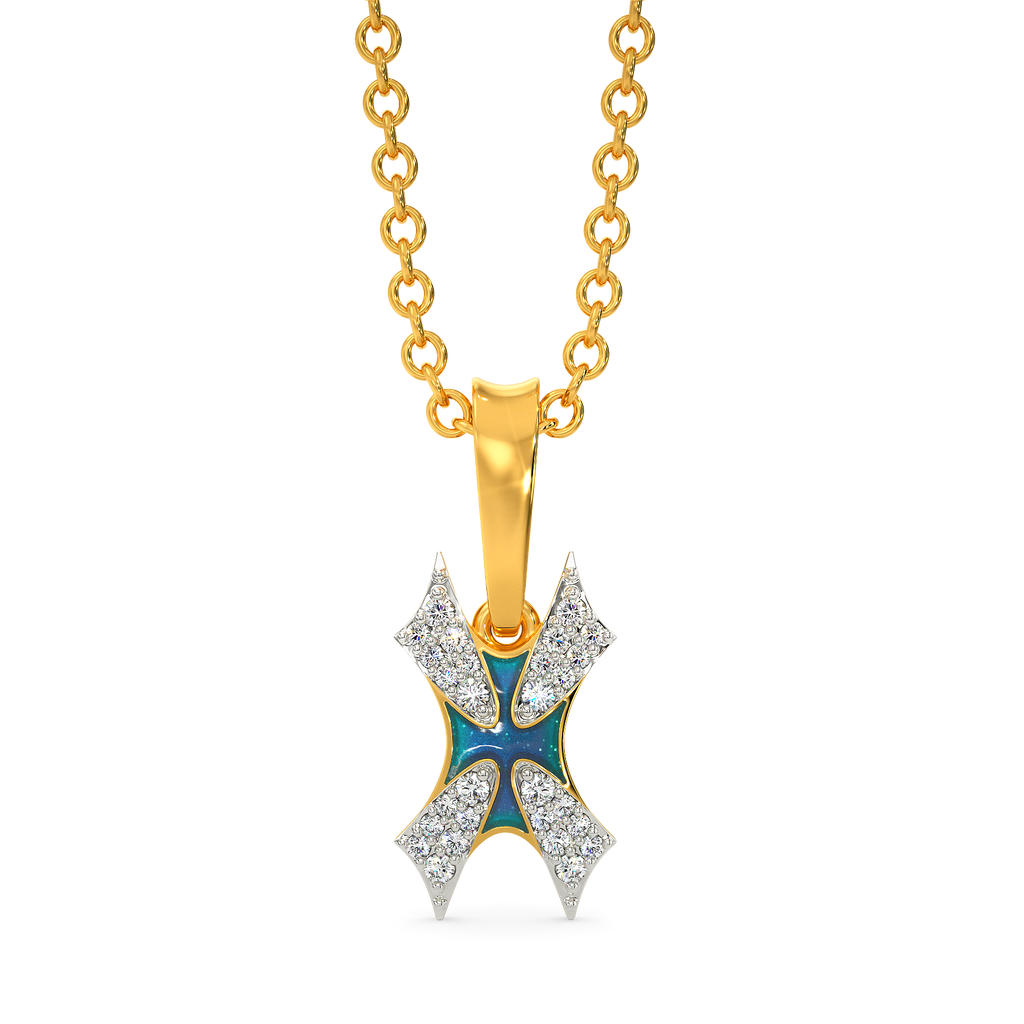 In A Blue Fantasy World Diamond Pendants