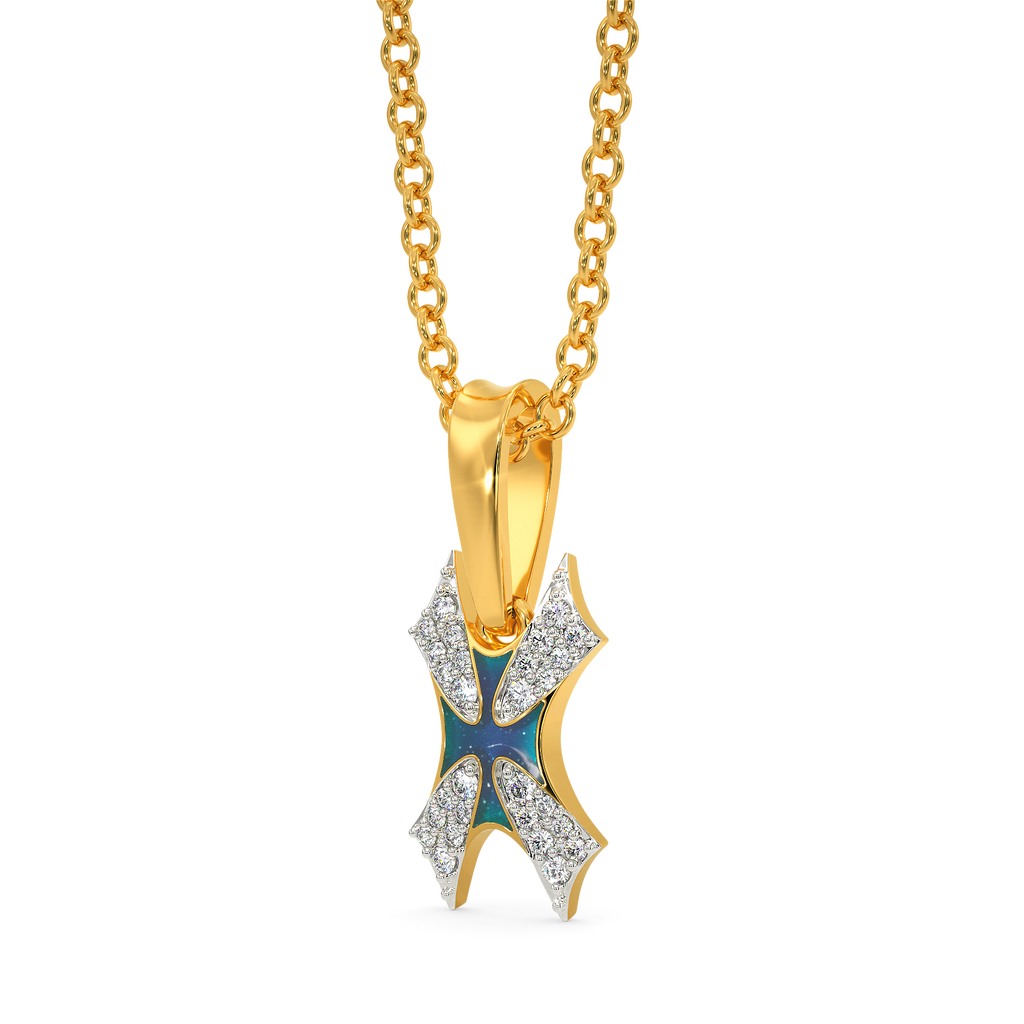 In A Blue Fantasy World Diamond Pendants