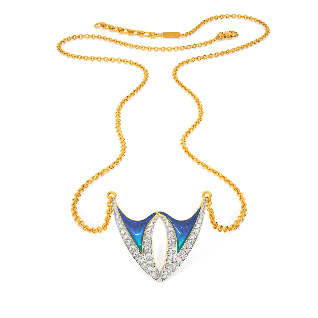 Blue World Diamond Necklaces