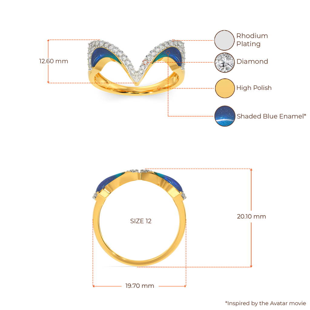 Glow In Blue Diamond Rings