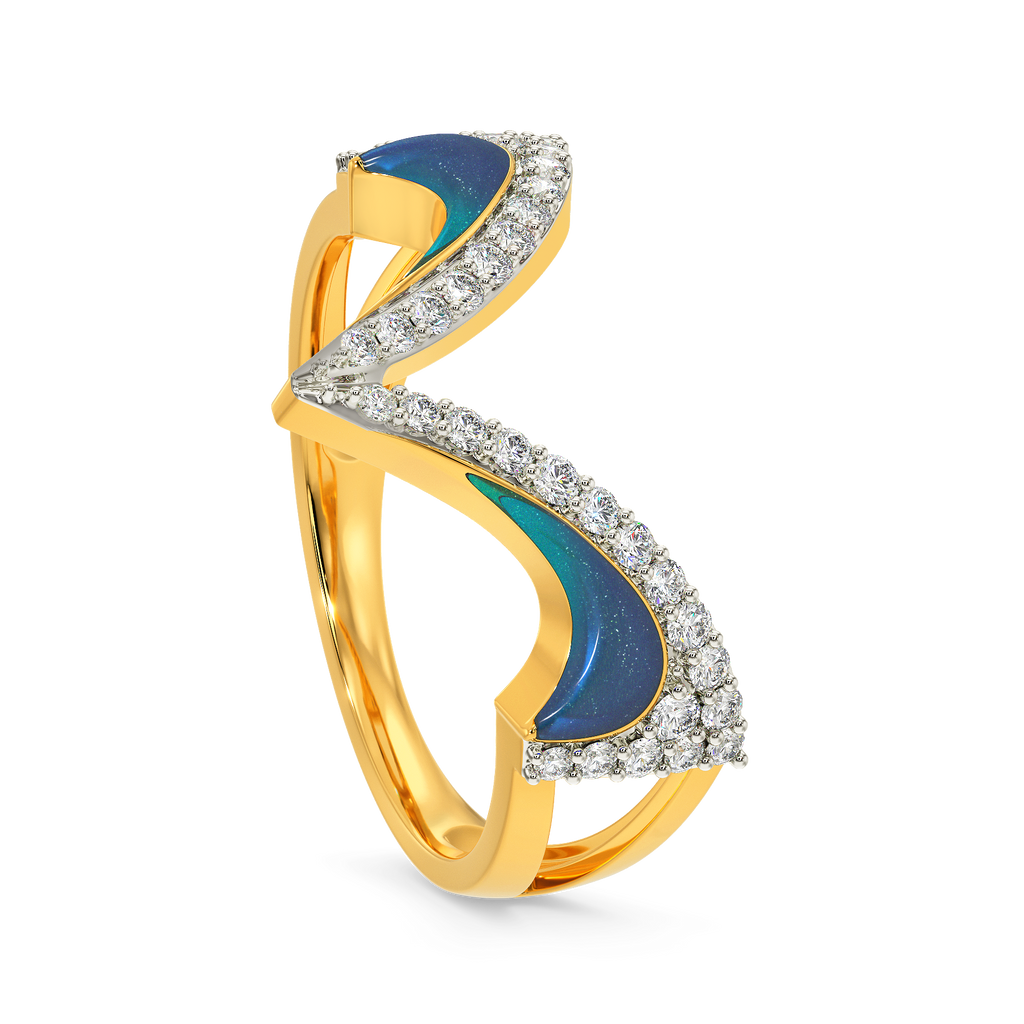 Glow In Blue Diamond Rings
