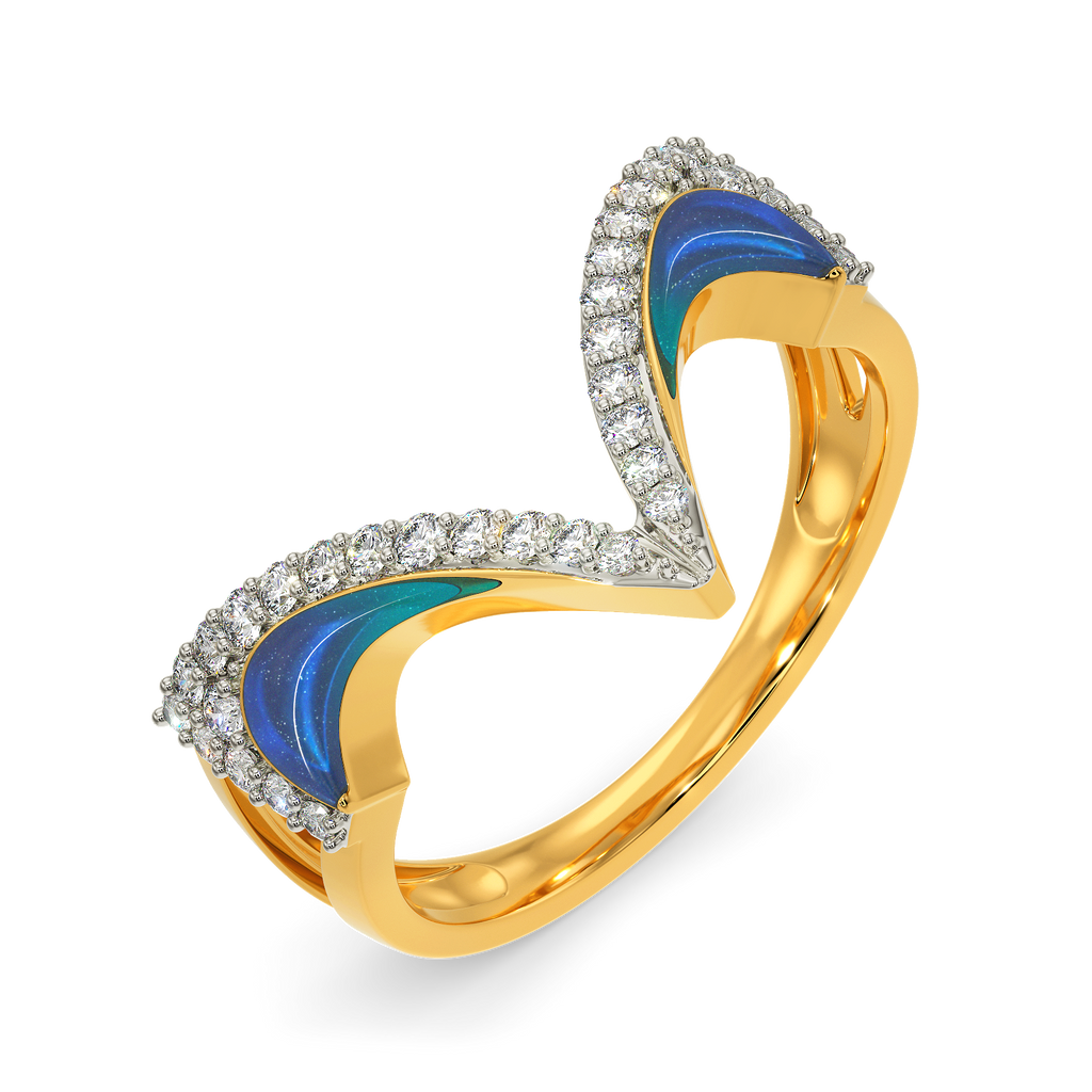 Glow In Blue Diamond Rings