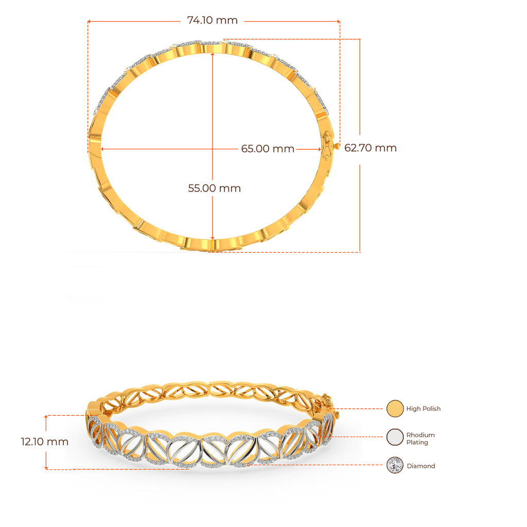 Rise To Glamour Diamond Bangles