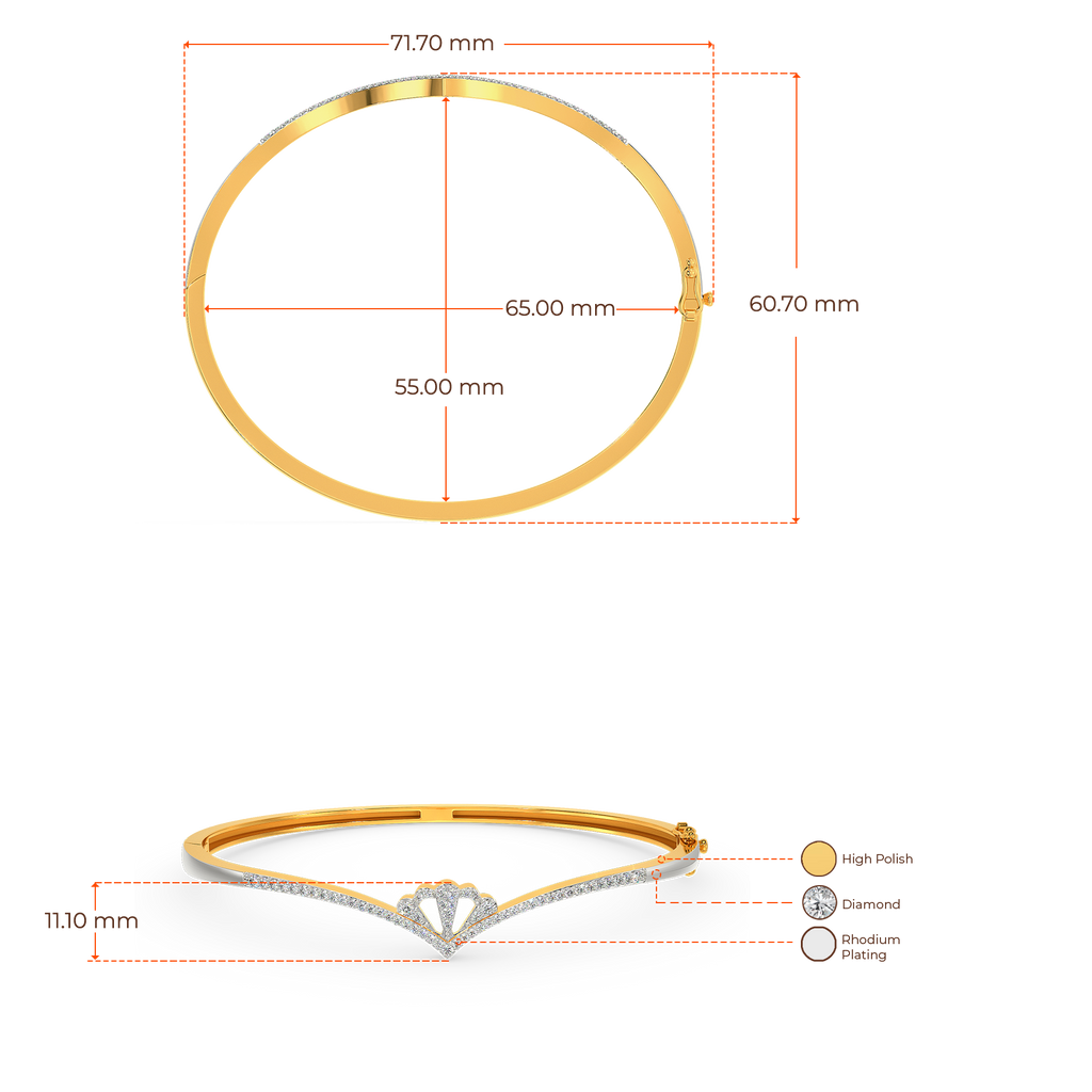 Glow With The Flow Diamond Bangles