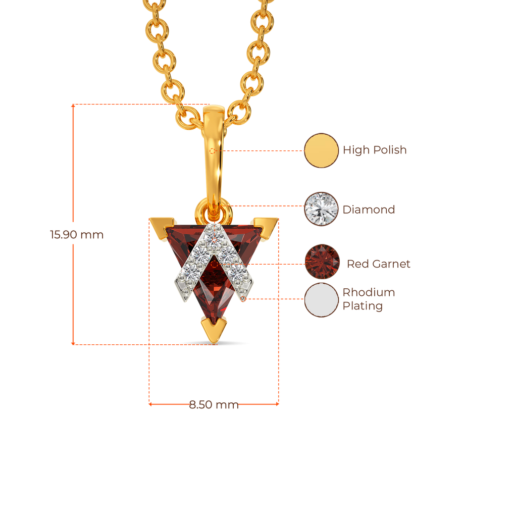 Iconic Garnet Diamond Pendants