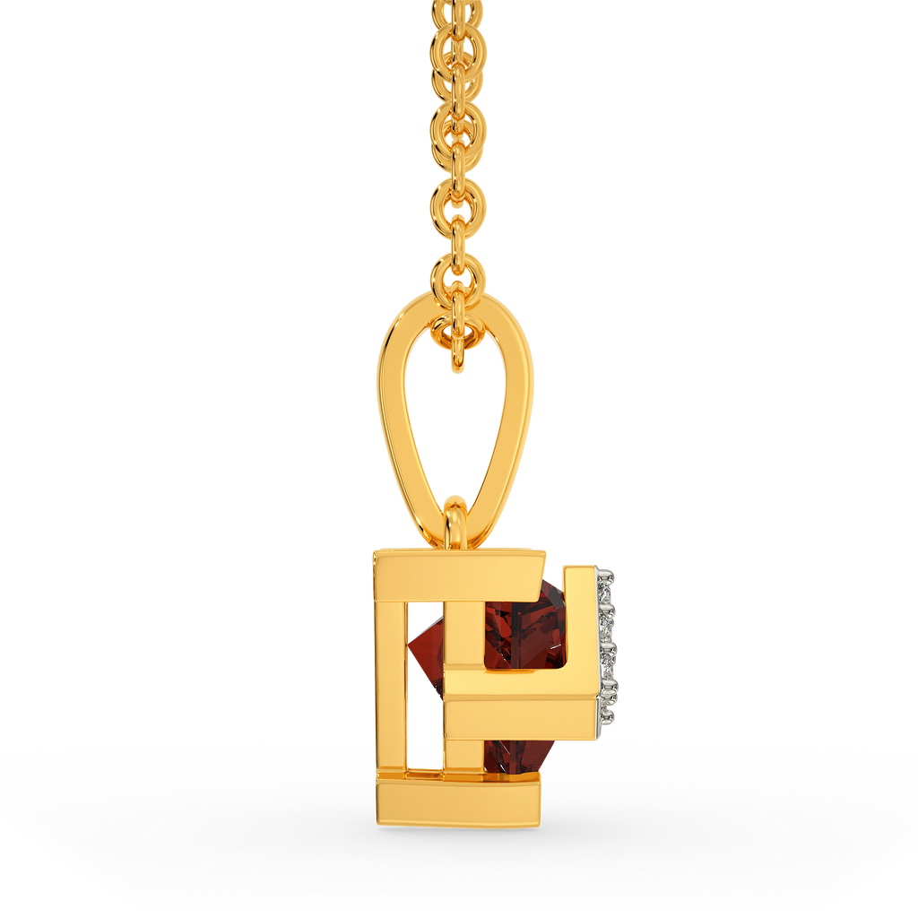 Iconic Garnet Diamond Pendants