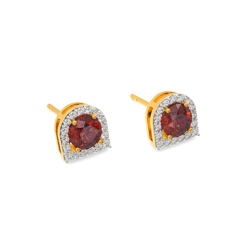 Red Craze Diamond Earrings