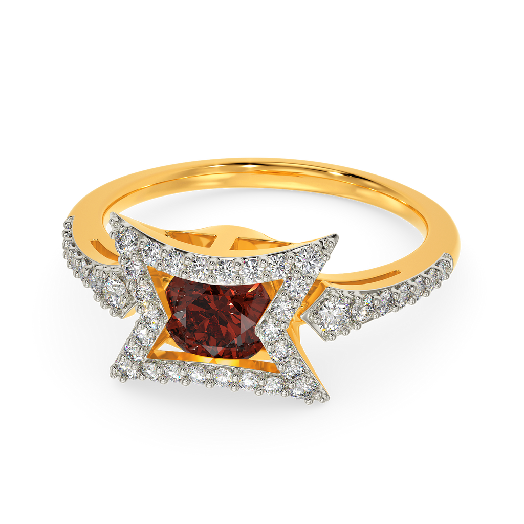 Dramatic Red Diamond Rings