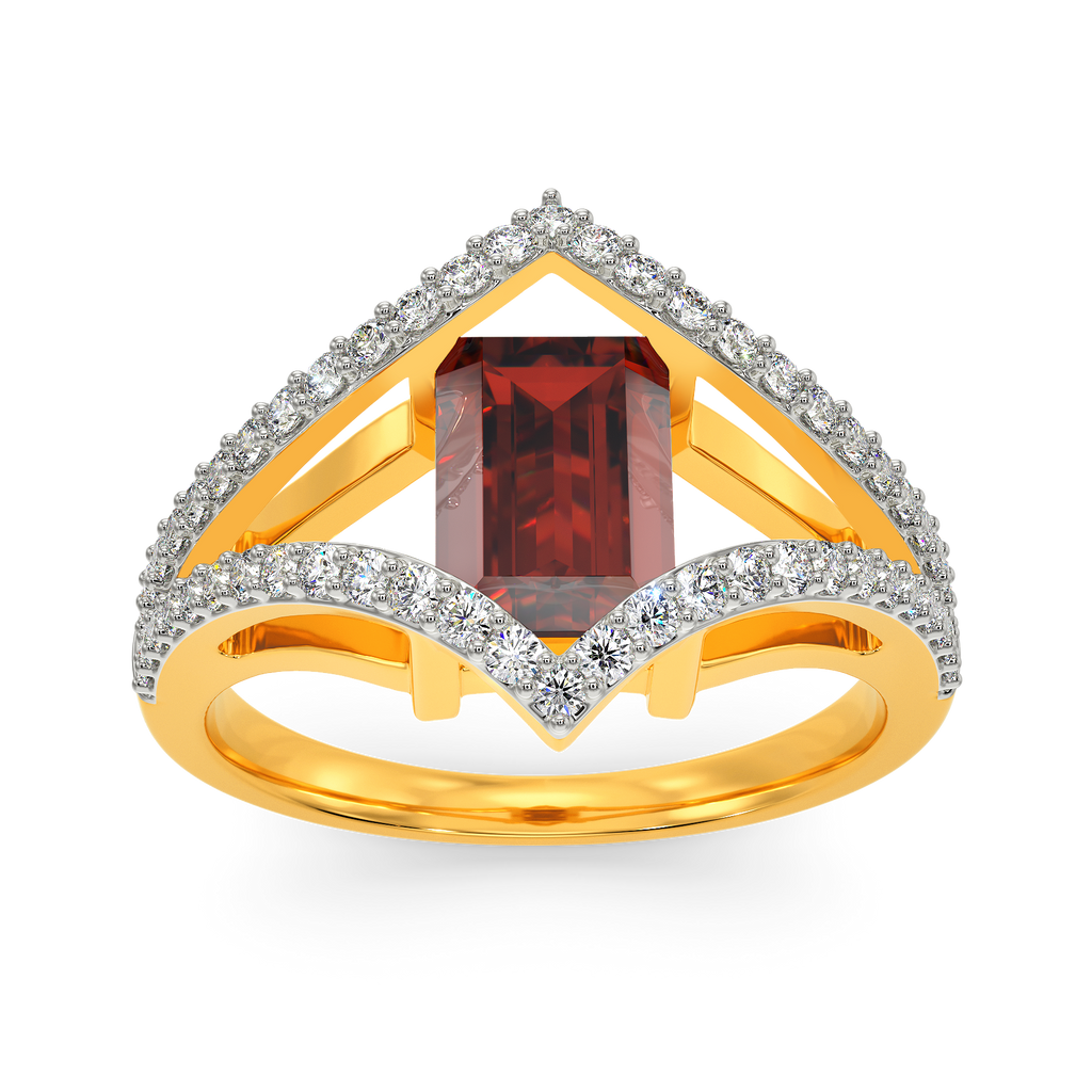 Red Glam Diamond Rings