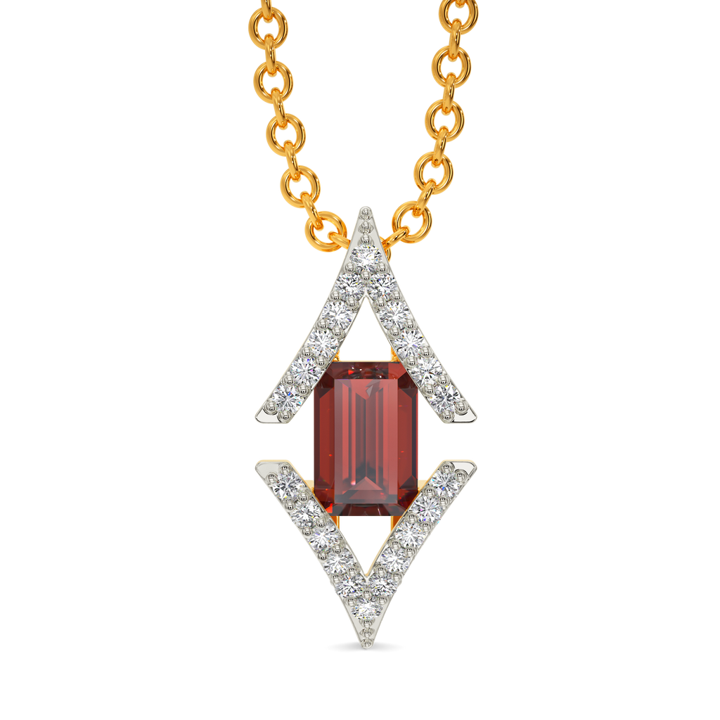 Red Glam Diamond Pendants
