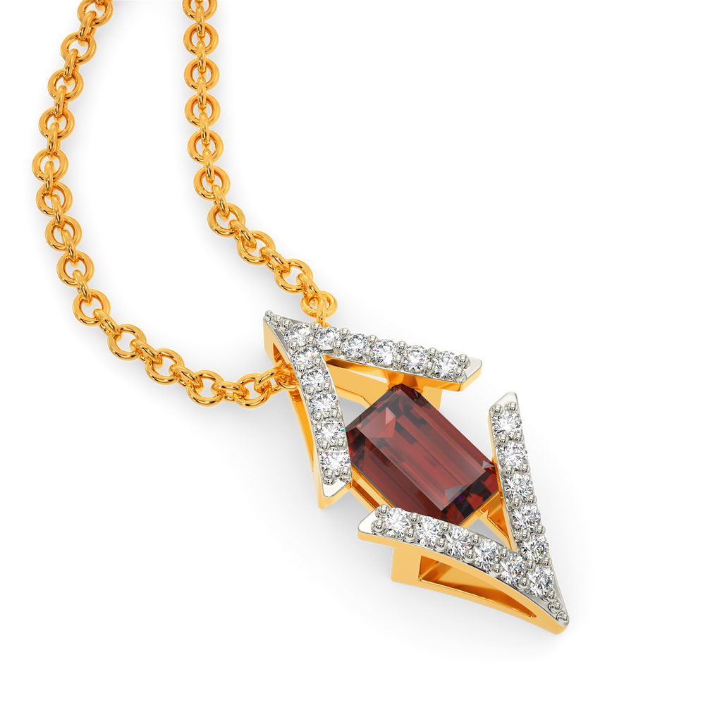 Red Glam Diamond Pendants
