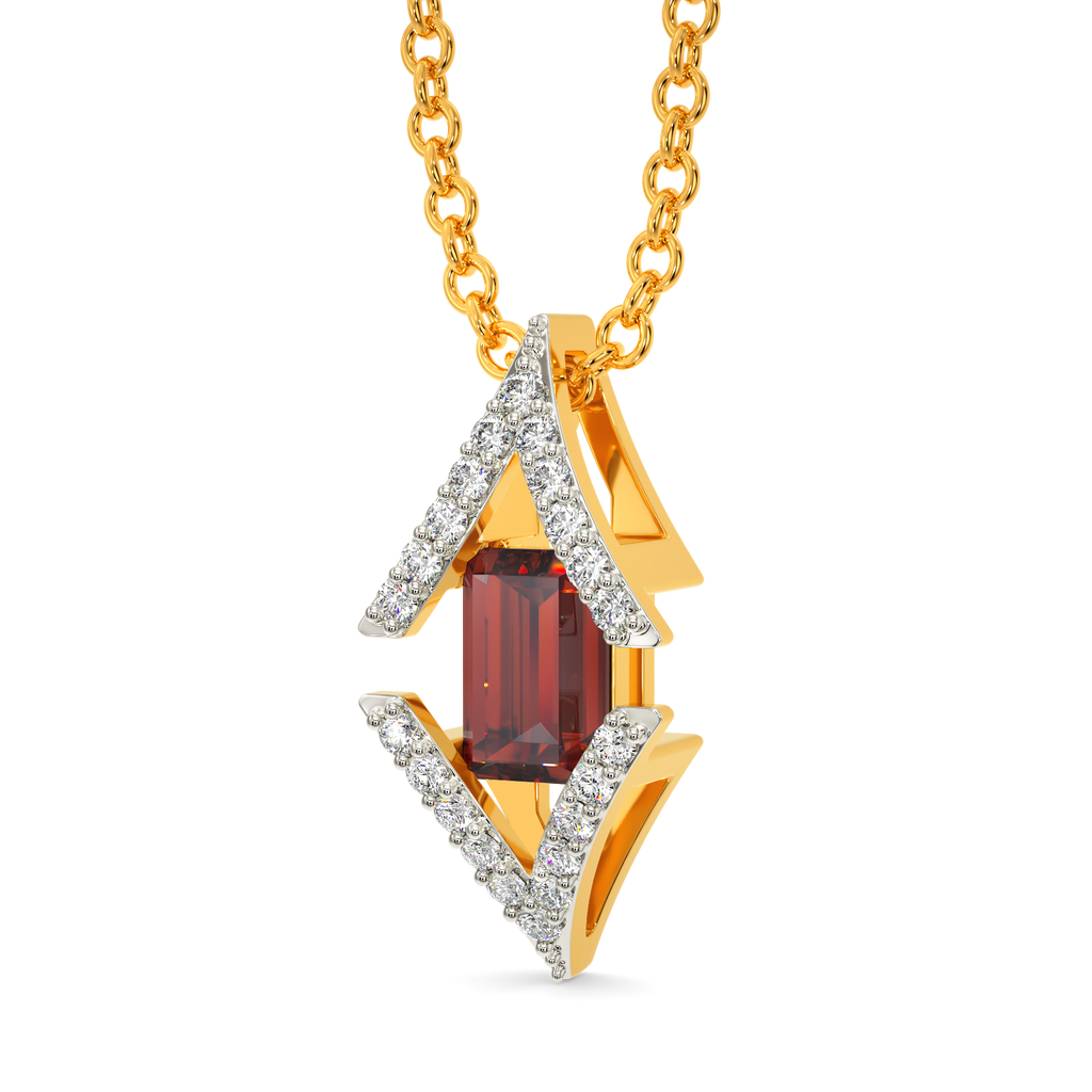 Red Glam Diamond Pendants