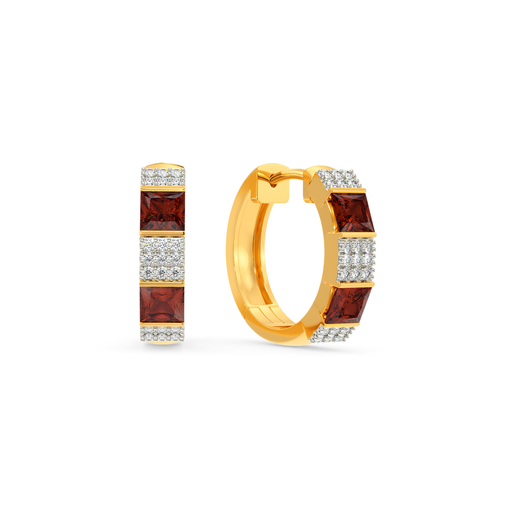 Dream In Red Diamond Earrings