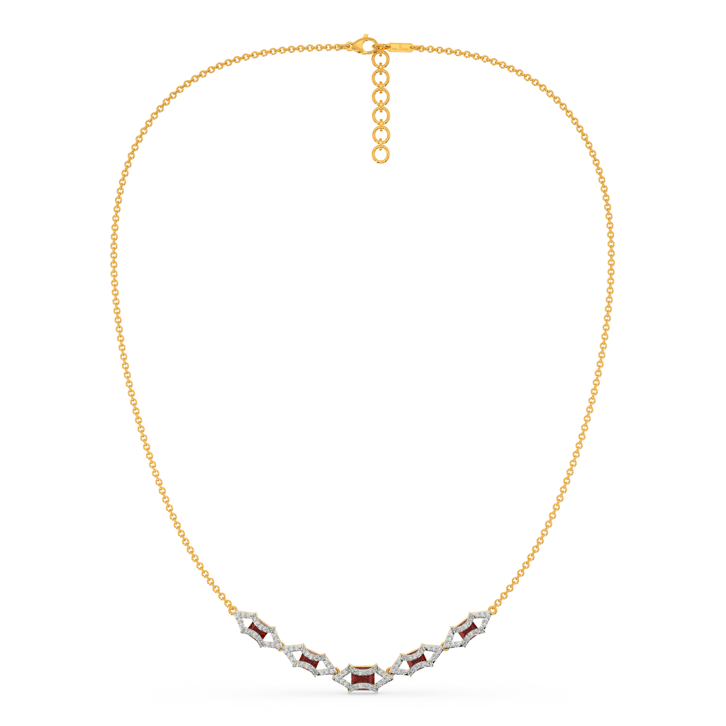 Red Famed Diamond Necklaces